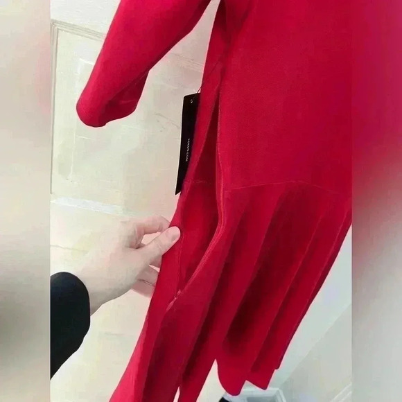 NWT LuLus red scalloped flare dress size extra small‎ - Picture 12 of 12